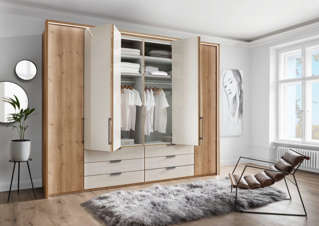 Monaco 2000 – the bi-fold door option - Bedroom Furniture by Wiemann